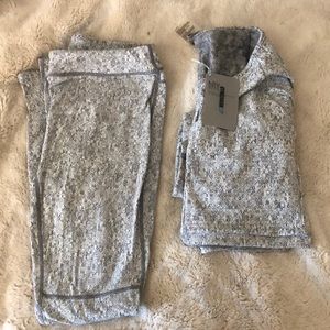 Gymshark Fleur Texture Leggings and Matching Top